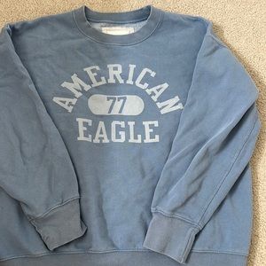 blue american eagle crewneck